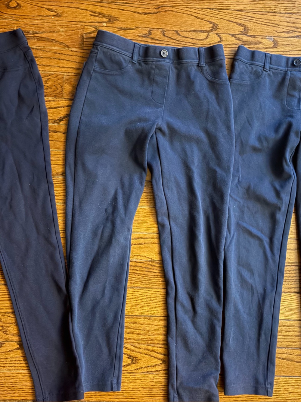 Girls Navy Slim Chino pants school uniforms bundle